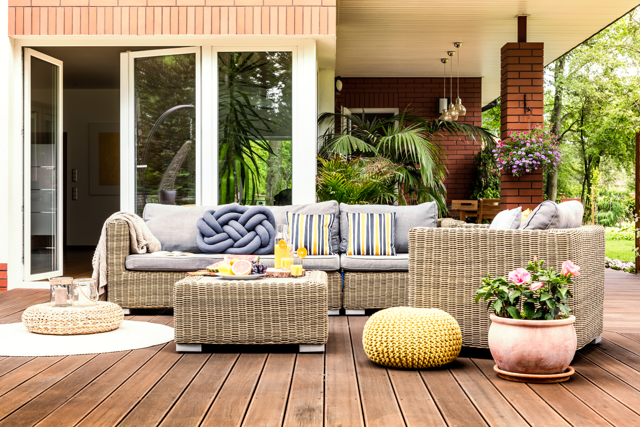 Beige garden furniture on terrace villa-0001-scaled-1